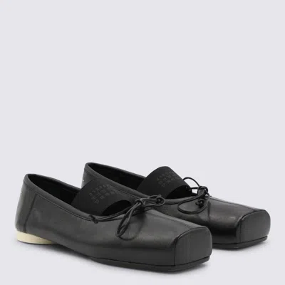 Mm6 Maison Margiela Flat Shoes Blacks And Greys In Multi