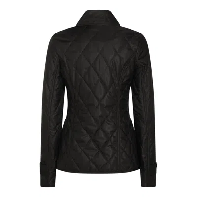 Burberry Long Sleeved Quilted Buttoned Jacket In Black