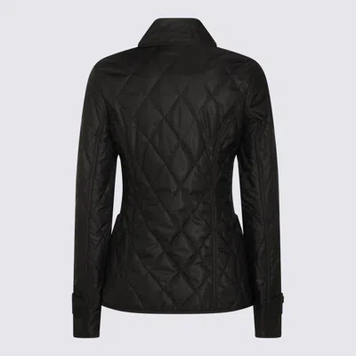 Burberry Long Sleeved Quilted Buttoned Jacket In Black