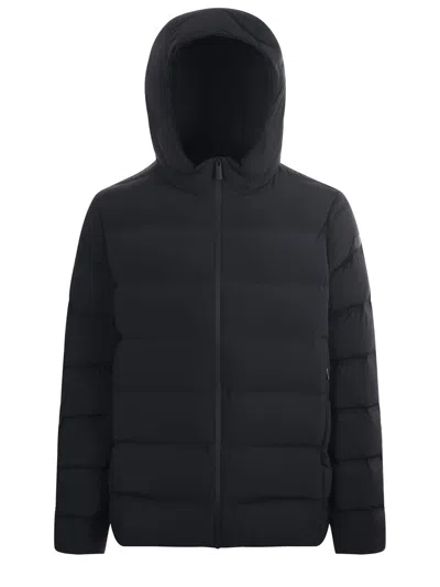 Rrd Hooded Zip Jacket In Black