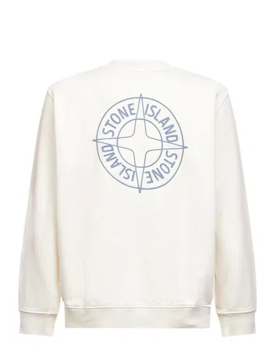 Stone Island Round Neck Sweatshirt In Neutral