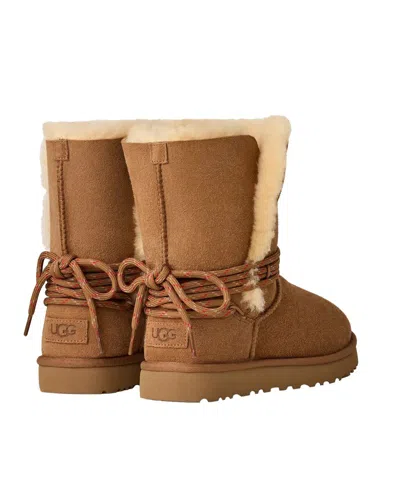 Ugg Stivaletto W Classic Bailey Tie Chestnut In Multi