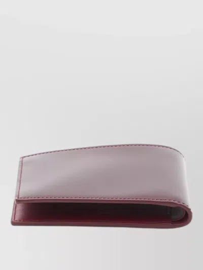 Saint Laurent Paris East West Leather Bifold Wallet In Gray