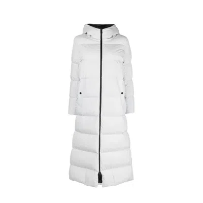 Herno Laminar Long Down Coat In White