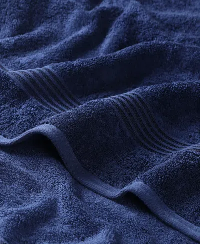 Superior Solid Quick Drying 100% Egyptian Cotton 2-pc Bath Sheet Set In Blue