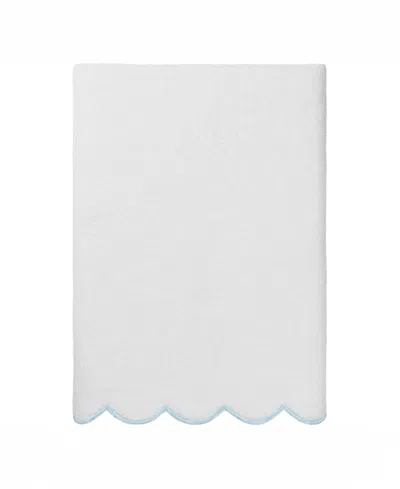 Linum Home Adornia Scallop Cotton 3-pc. Towel Set In White