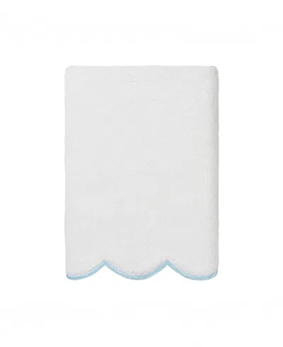 Linum Home Adornia Scallop Cotton 3-pc. Towel Set In White