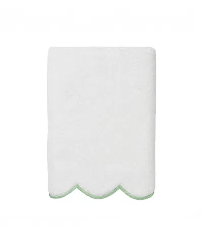 Linum Home Adornia Scallop Cotton 3-pc. Towel Set In White
