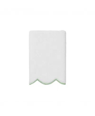 Linum Home Adornia Scallop Cotton 3-pc. Towel Set In White