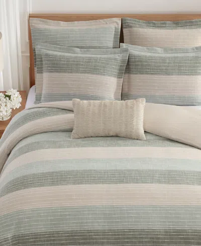 Levtex Sand Stripes Textured 3-pc. Comforter Set, Full/queen In Multi