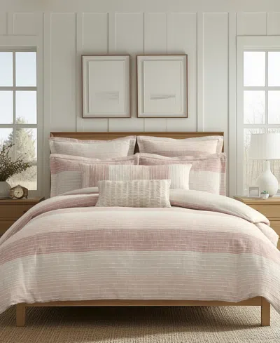Levtex Sand Stripes Textured 2-pc. Comforter Set, Twin/twin Xl In Pink