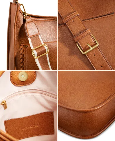 Style & Co Whipstitch Medium Crossbody, Created For Macy's In Brown