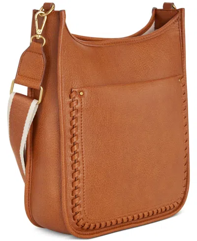 Style & Co Whipstitch Medium Crossbody, Created For Macy's In Brown