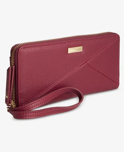 Inc International Concepts Hazel Zip-around Quilt Wristlet, Exclusively At Macy's In Red