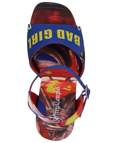 Jeffrey Campbell Women's Flag-girl Sculpted Wedge Sandals In Neutral