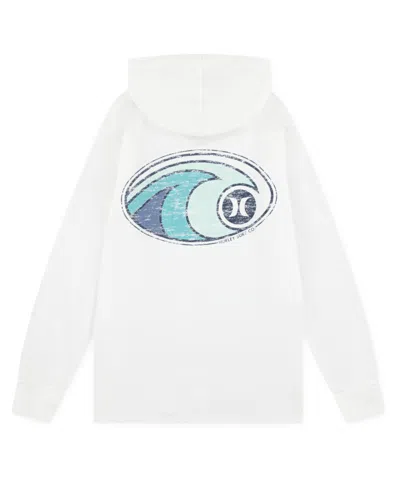Hurley Boy 8-20 Graphic Hooded Pullover Sweatshirt In White
