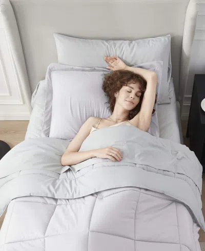 Nestl Luxury Soft Reversible 5-pc. Comforter Set, Twin In White