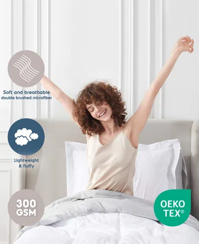 Nestl Luxury Soft Reversible 5-pc. Comforter Set, Twin In White