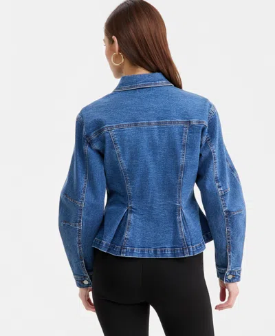 Bar Iii Women's Sculpted Denim Jacket, Macy's Exclusive