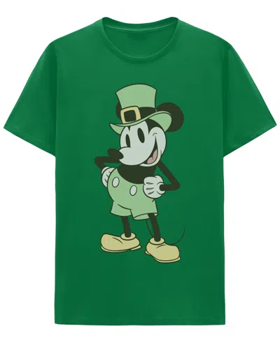 Hybrid Apparel Men's Mickey Mouse St. Patrick's Short-sleeve T-shirt In Green