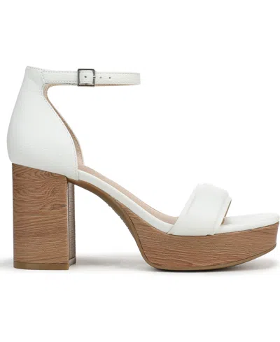 Lifestride Ashland Ankle Strap Platform Sandal In White