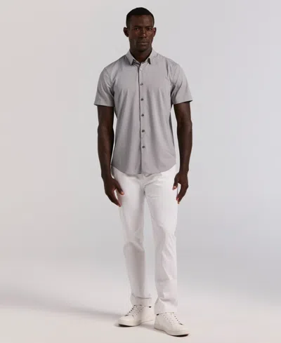 Perry Ellis Men's Slim Fit Spread Collar Shirt In Gray