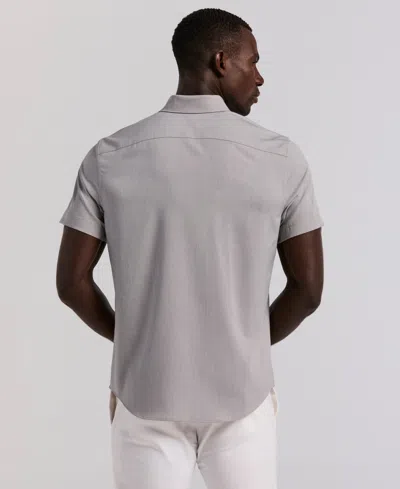 Perry Ellis Men's Slim Fit Spread Collar Shirt In Gray