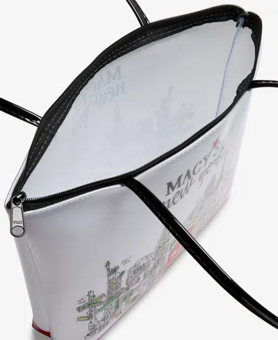 Macy's New York Skyline Graphic Zip Shoulder Bag,  Exclusive In Multi