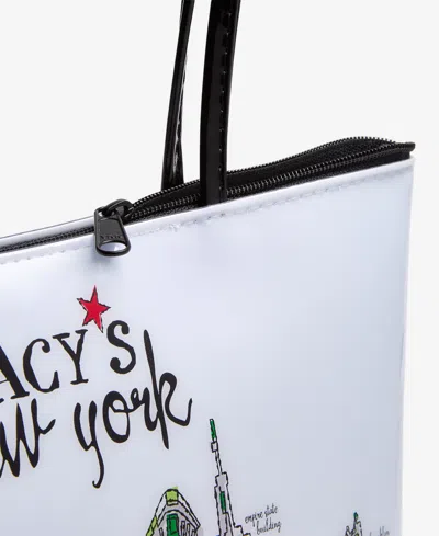 Macy's New York Skyline Graphic Zip Shoulder Bag,  Exclusive In Multi
