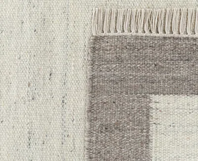 Obeetee Nu Maison Soft Border 6'x9' Area Rug In Gray