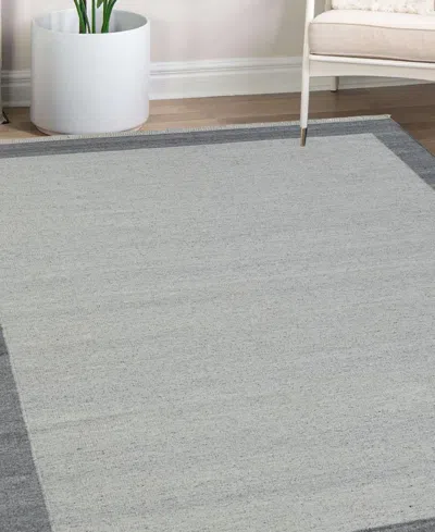 Obeetee Nu Maison Soft Border 6'x9' Area Rug In Gray