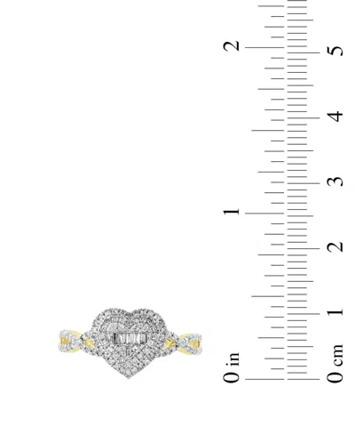 Macy's White Baguette Diamond Ring (1/3 Ct. T.w.) In 10k Yellow Gold In Gold