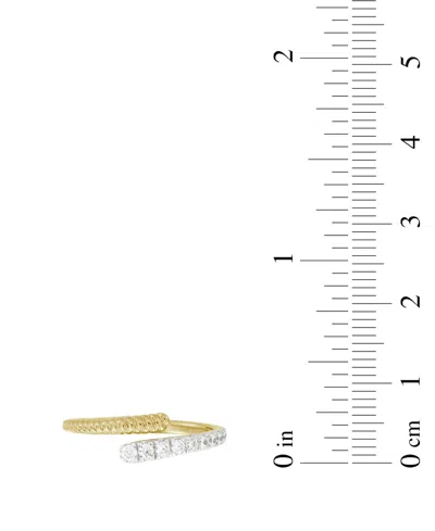 Macy's Diamond Ring (1/4 Ct. T.w.) In 10k Yellow Gold With White Rhodium In Gold