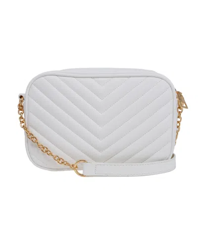 Bebe Women's Tyler Camera Crossbody Bag With Wallet In White