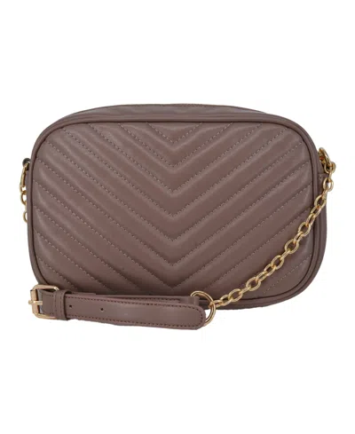 Bebe Women's Tyler Camera Crossbody Bag With Wallet In Brown