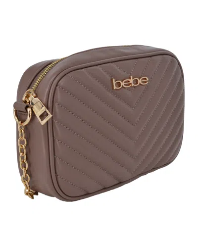 Bebe Women's Tyler Camera Crossbody Bag With Wallet In Brown