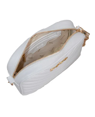 Bebe Women's Tyler Camera Crossbody Bag With Wallet In White