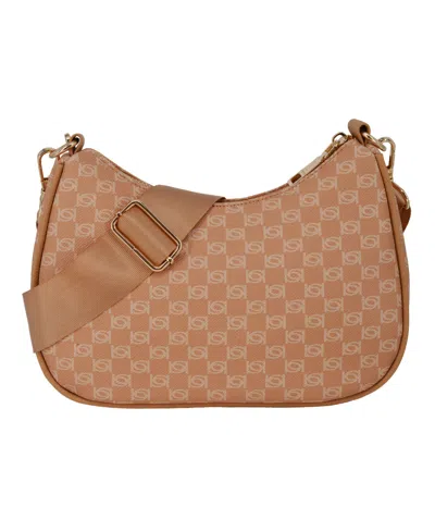 Bebe Women's Adela Monogram Small Crossbody Bag In Brown