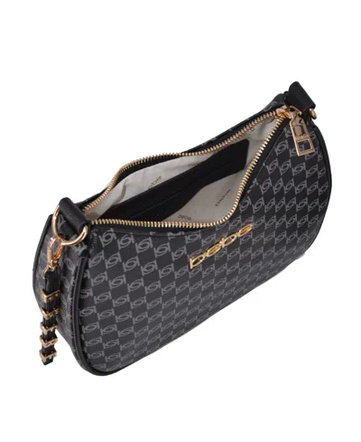 Bebe Women's Adela Monogram Small Crossbody Bag In Black