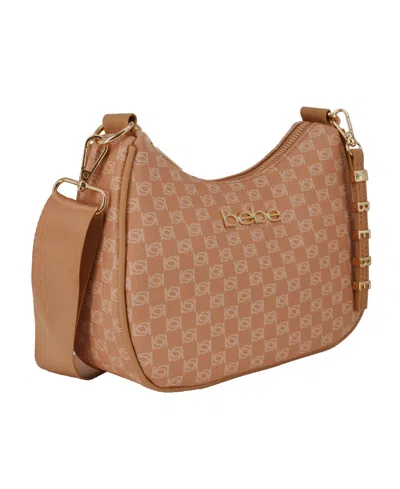 Bebe Women's Adela Monogram Small Crossbody Bag In Brown
