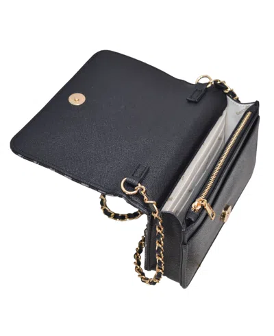 Bebe Women's Adela Monogram Mini Crossbody Bag In Black