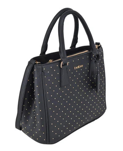 Bebe Women's Sagan Studded Medium Satchel Bag In Black