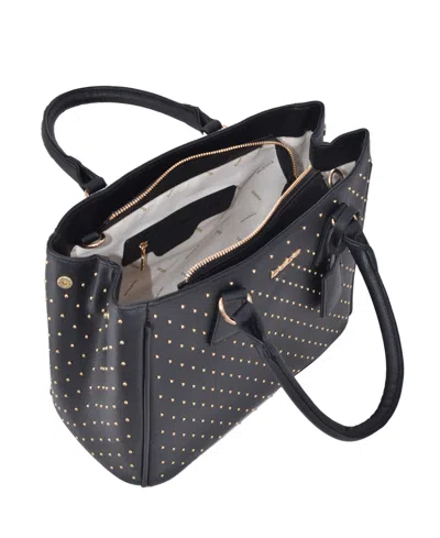 Bebe Women's Sagan Studded Medium Satchel Bag In Black