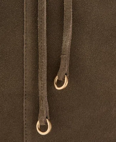 Mango Suede Shopper Bag In Brown