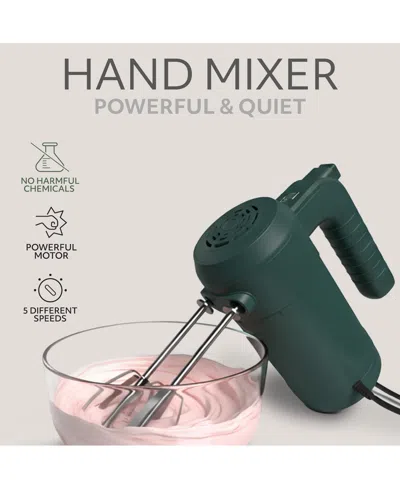 Willow Kitchen 5-speed Control Hand Mixer In Green