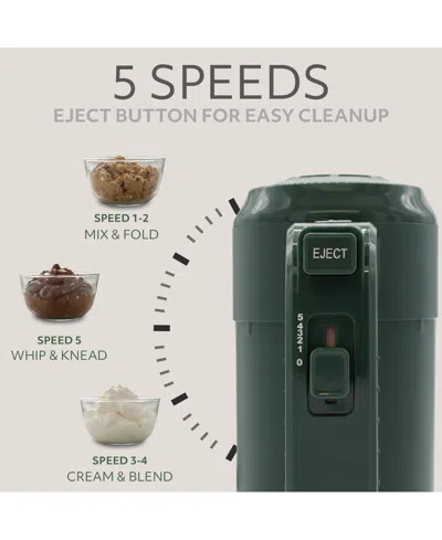 Willow Kitchen 5-speed Control Hand Mixer In Green