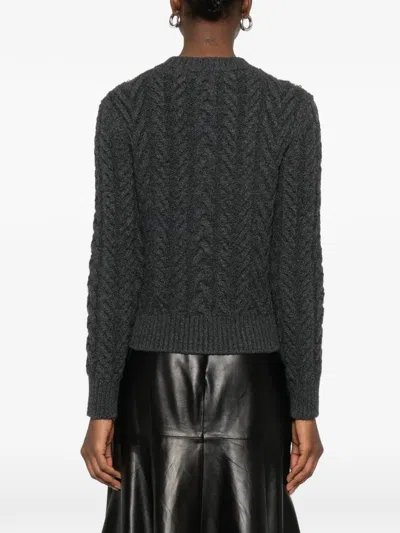 Alexander Mcqueen Crystal-embellished Cable-knit Wool And Cashmere-blend Cardigan In Multi