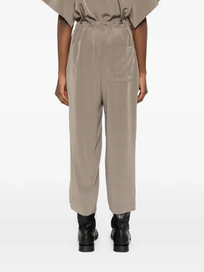 Y's Drawstring Trousers In Brown