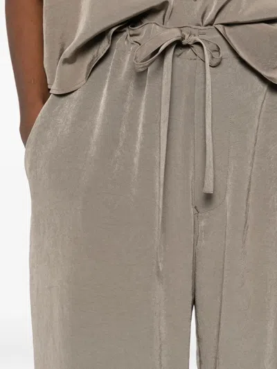 Y's Drawstring Trousers In Brown