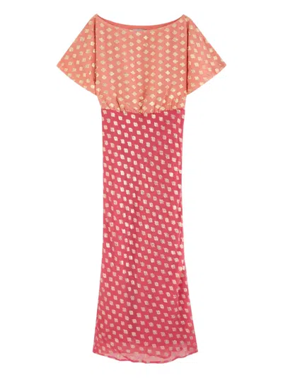 Never Fully Dressed Print Dress In Pink